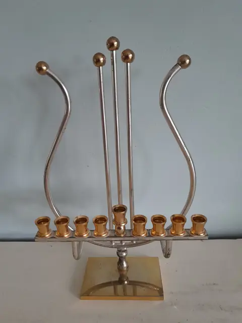 Karshi Harp Jewish Hanukkah Menorah