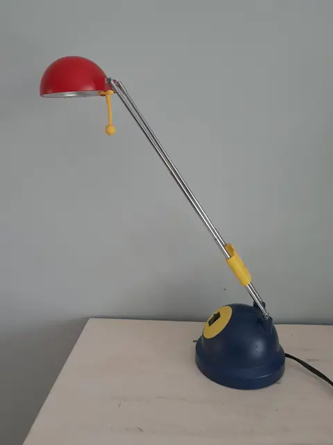 vintage bureaulamp Memphis stijl halogeen 90s - Light Force Limited