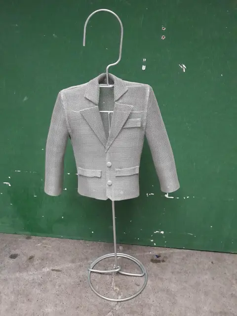 Vintage Ikea TRÅD Mesh Form - Men's Suit Blazer Table Décor - Tabletop Jewelry Stand - Vintage Display Stand