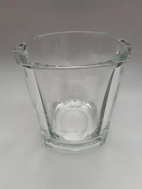 vintage Benedictine Glass Ice Bucket