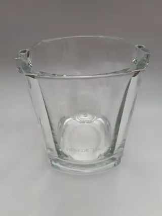 vintage Benedictine Glass Ice Bucket