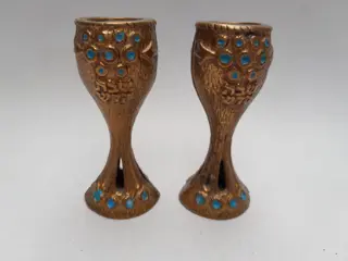 Vintage Israel Brass Candlestick - set of 2