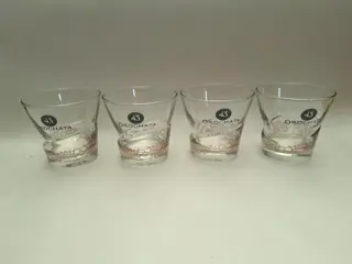 4 Vintage Licor 43 Orochata glasses