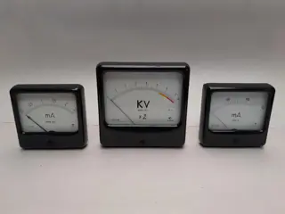 3 vintage meters bakeliet - mA KV - Gossen