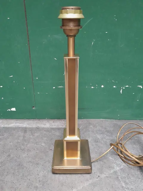 vintage messing tafellamp - lampvoet 80s - hollywood regency