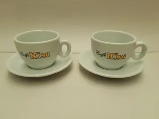 set van 2 koffie kop en schotels Caffe King - Italië