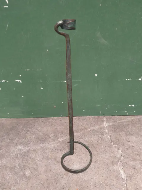 Vintage Lance Cloutier candle holder 1980s, 80s, Brutalist, hand forged, wrought iron