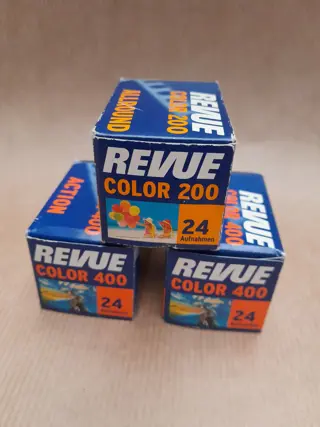 set van 3 fotorolletjes Revue Color 24