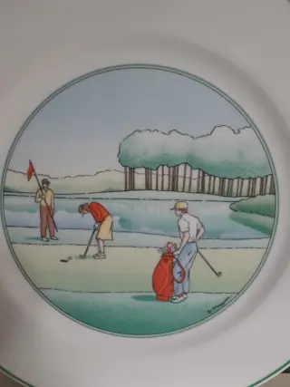 vintage bord golf decoratie - Apilco - golf cadeau - Frankrijk