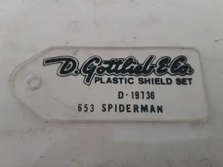 vintage keychain D. Gottlieb & Co Spiderman - pinnbal gift