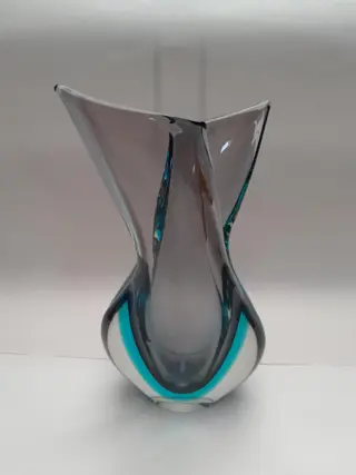 vintage Murano vase Sommerso Flavio Poli