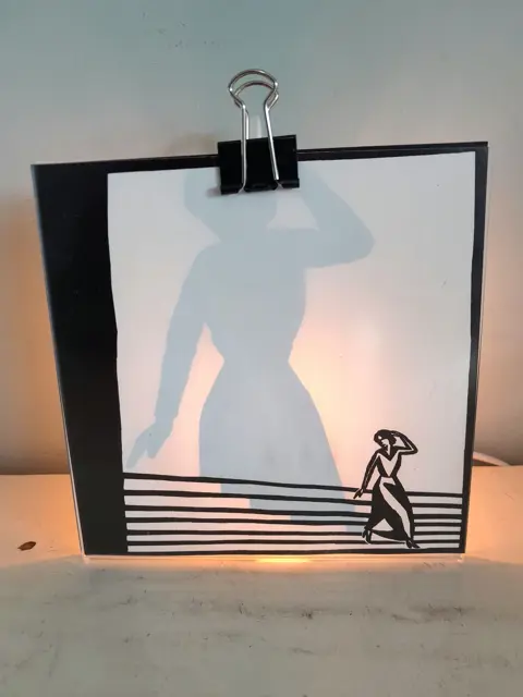 Design wandlamp Copylight Mini - Schattenfrau - Alberto Lievore