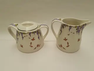 Suikerpot & melk kannetje set - Villeroy en Boch uit Luxemburg, 1900 model - 1980s