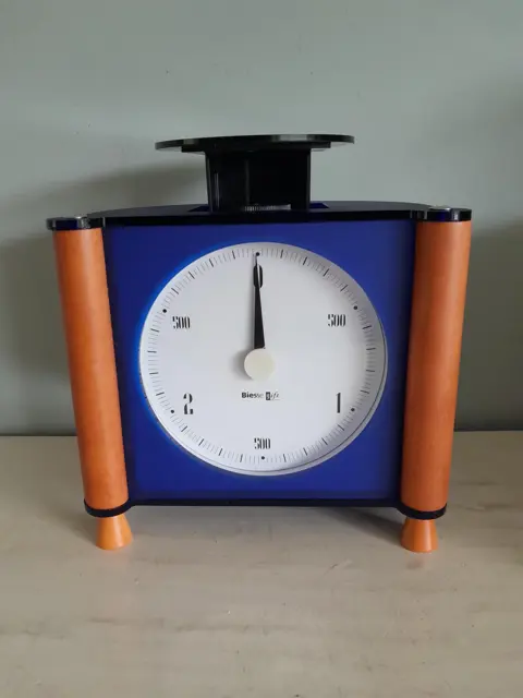 Vintage keukenweegschaal - jaren 80 - blauw - weegschaal