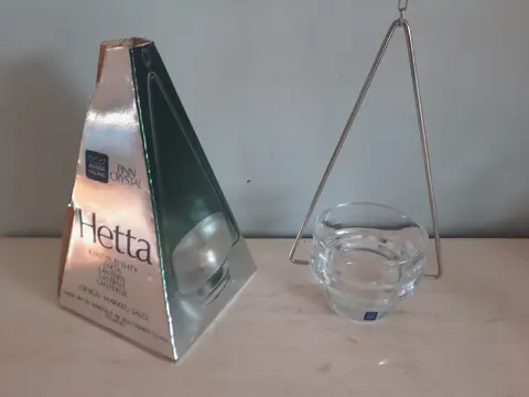 Arabia Finland hanging lantern tealight holder glass - Markku Salo - Hetta