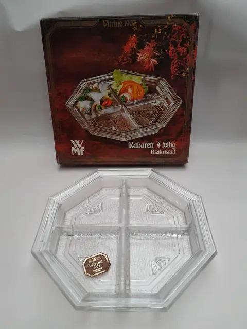 Vintage WMF lead crystal dish Vitrine 1907