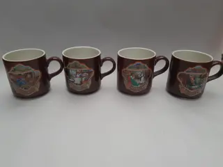 Villeroy & Boch koffie bekers D.E.  Douwe Egberts 70s - set van 4
