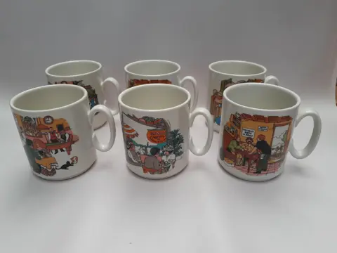 Villeroy & Boch koffie bekers Van Nelle 70s - set van 6