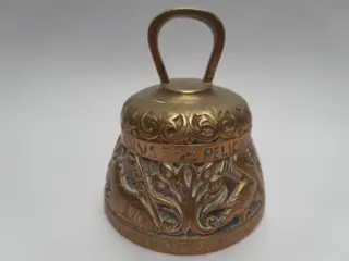Vintage bel met dierenmotief - massief messing - Leo Aqvila Agnvs Pelikaanvs / Leeuw Pelikaan Lam Adelaar