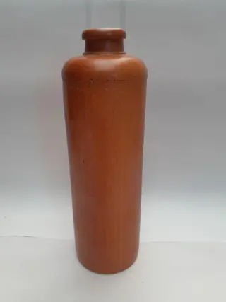Antieke Erven Lucas Bols't Lootsje Amsterdam Likeur Aardewerk Fles 0.5 liter