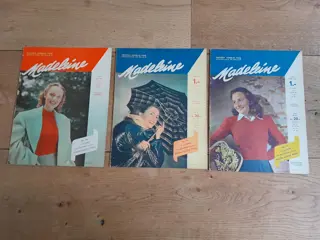 set of 3 Madeleine vintage Dutch fashion magazines 1947 1948 - 40s 50s