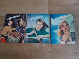 set of 3 Madeleine vintage Dutch fashion magazines 1949 - 40s 50s
