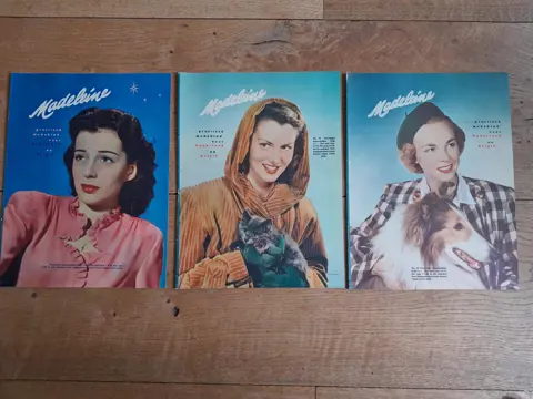 set of 3 Madeleine vintage Dutch fashion magazines 1948 - 40s 50s