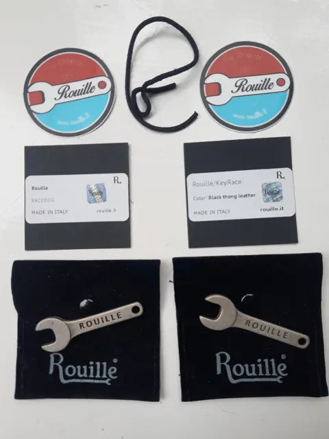 set van 2 vintage Rouille sleutelhangers - steeksleutel - Italie
