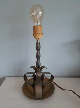 vintage koperen lampvoet - tafellamp