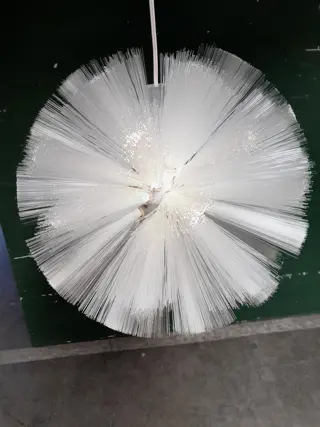 Vintage Ikea Kallt hanglamp - glasvezel