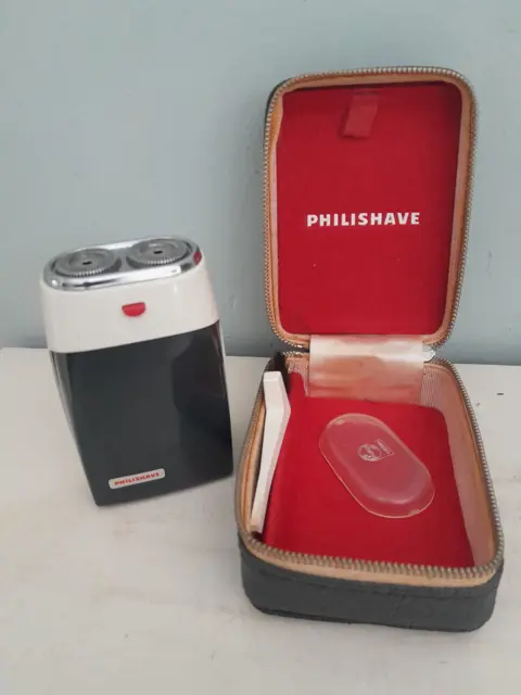 vintage Philips Philishave-snoerloos scheerapparaat uit de jaren 60, type Sc7970