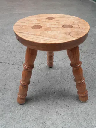 antiek Frans houten krukje