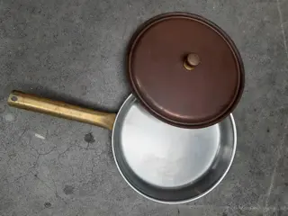 Sigg Calotherm koperen pan - koekenpan met deksel- Zwitserland