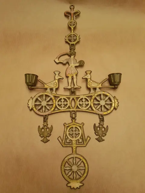 Vintage Byzantijns kruis - kandelaar