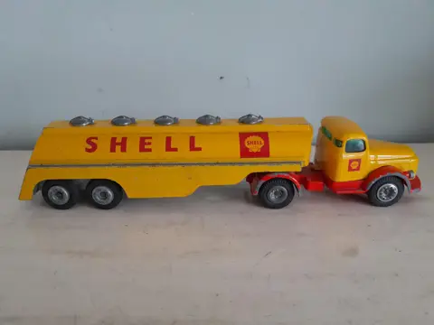 Vintage Tekno 434 die cast car - Shell Volvo fuel tanker