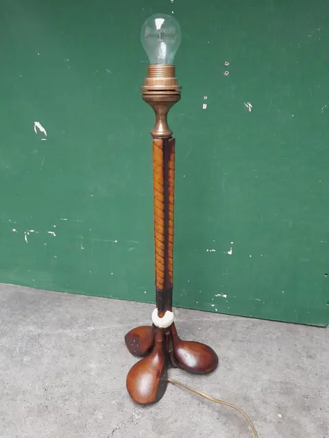 vintage golf table lamp - golf decoration - mancave lamp