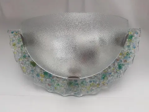 vintage wandlamp gekleurd glas - murano stijl - 90s