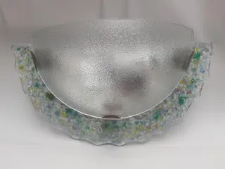 vintage wandlamp gekleurd glas - murano stijl - 90s