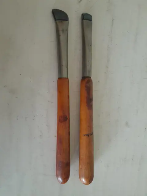 vintage polijst steen Agaat - gereedschap - set van 2