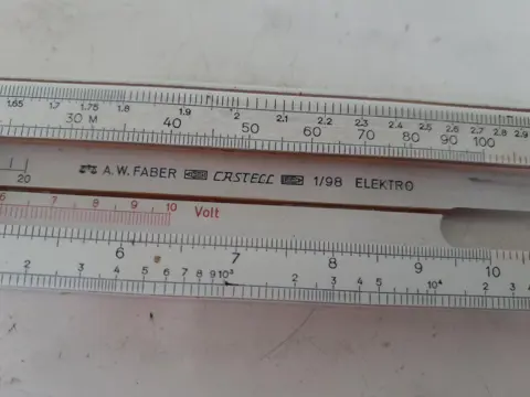 AW Faber Castell rekenliniaal electro 1/98 liniaal