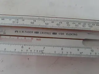 AW Faber Castell rekenliniaal electro 1/98 liniaal