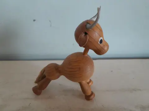 Vintage houten Stier - Spanje