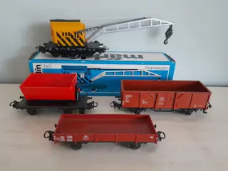 set van 4 Marklin H0 trein wagons