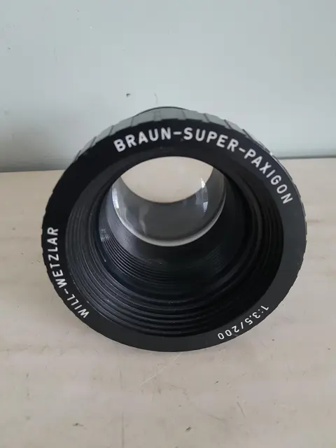 Braun Super Paxigon Will Wetzlar 1:3,5/200 mm projection lens