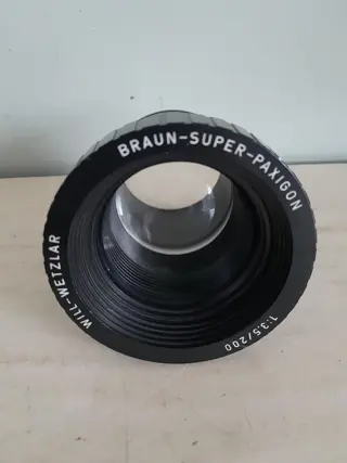 Braun Super Paxigon Will Wetzlar 1:3,5/200 mm projection lens