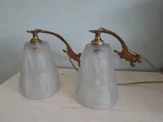 French Art Deco wall lamp - Degué - 1930s - set of 2