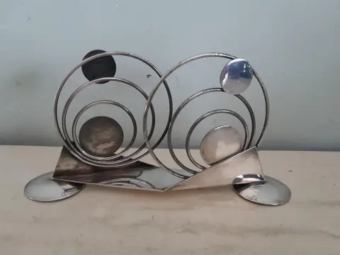Art Deco Letter Rack Napkin Holder Rings Design Germany