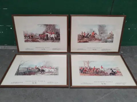 Fox Hunting - J.F. Herring -  set of 4 framed prints