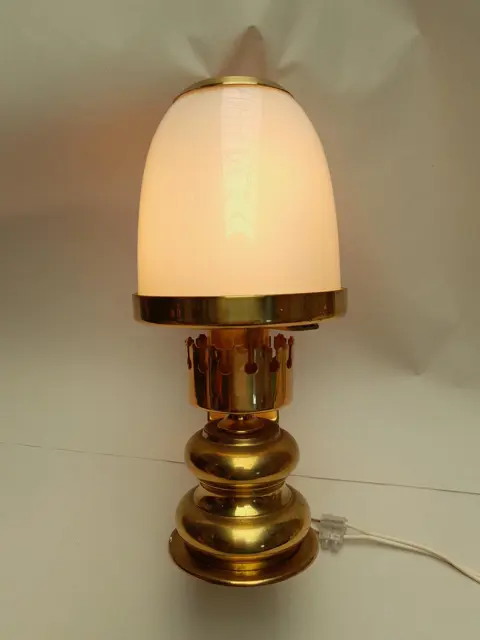 vintage messing scheepslamp met glas - wandlamp