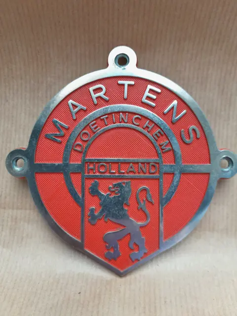 vintage kluisplaat Martens Doetinchem Holland - kluis plaat